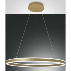 Lampes Dorées-Luminaires Fabas Luce Suspension Fabas Luce Palau LED Or, 1 lumière