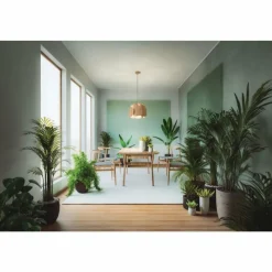 Lampes En Bois-Luminaires Fabas Luce Suspension Fabas Luce Pevero Écru, 1 lumière