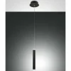 Luminaires Fabas Luce Suspension Fabas Luce Prado LED Noir, 1 lumière* Suspensions