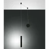 Luminaires Fabas Luce Suspension Fabas Luce Prado LED Noir, 1 lumière* Éclairage Led
