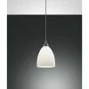 Luminaires Fabas Luce Suspension Fabas Luce PROVENZA Chrome, 1 lumière
