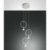 Luminaires Fabas Luce Suspension Fabas Luce Sirio LED Blanc, 3 lumières* Éclairage Led