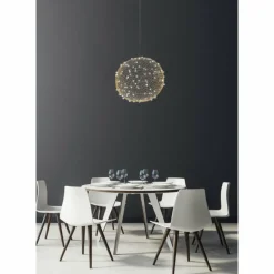 Lampes Dorées-Luminaires Fabas Luce Suspension Fabas Luce Sumter LED Or, 1 lumière