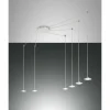 Luminaires Fabas Luce Suspension Fabas Luce Susanna LED Blanc, 6 lumières