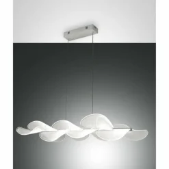 Luminaires Fabas Luce Suspension Fabas Luce Sylvie LED Blanc, 1 lumière* Éclairage Led