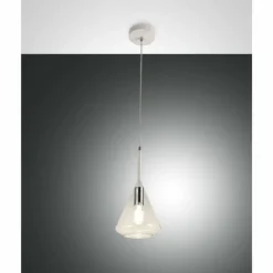 Luminaires Fabas Luce Suspension Fabas Luce Tris Blanc, 1 lumière