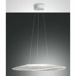 Luminaires Fabas Luce Suspension Fabas Luce Vela LED Blanc, 1 lumière