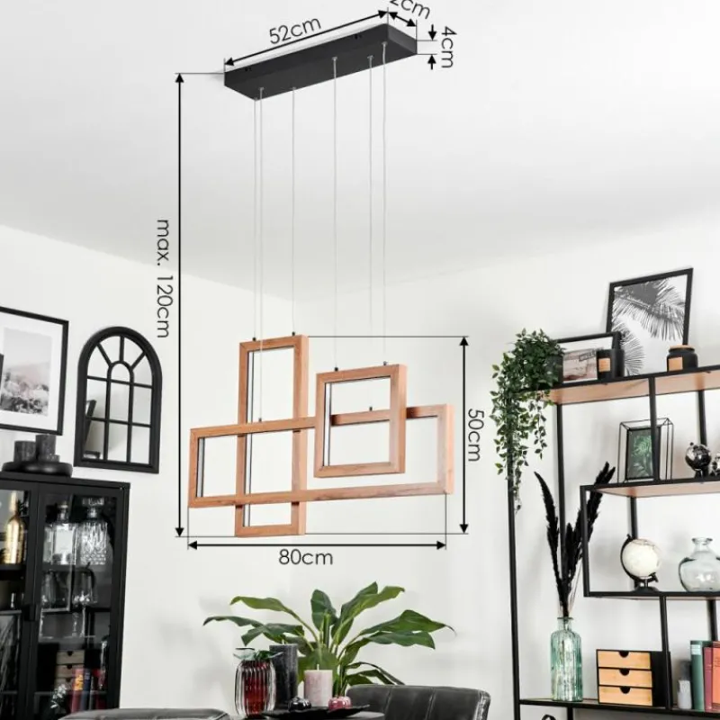 Luminaires Scandinaves-hofstein Suspension Fairburn LED Noir, 1 lumière