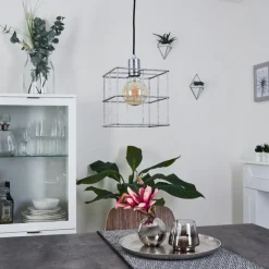 hofstein Suspension Fevaag Argenté, 1 lumière