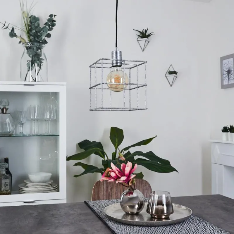 hofstein Suspension Fevaag Argenté, 1 lumière