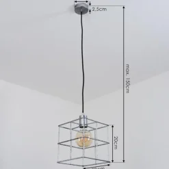 hofstein Suspension Fevaag Argenté, 1 lumière