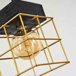 Lampes Dorées-hofstein Suspension Fevaag Noir, 1 lumière