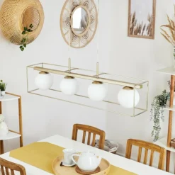 hofstein Suspension Finnseter Champagne, 4 lumières