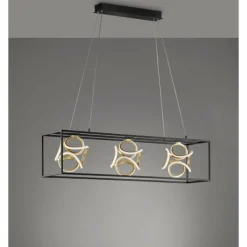 Luminaires Fischer & Honsel Suspension Fischer & Honsel premium Gesa LED Noir, 1 lumière* Éclairage Led