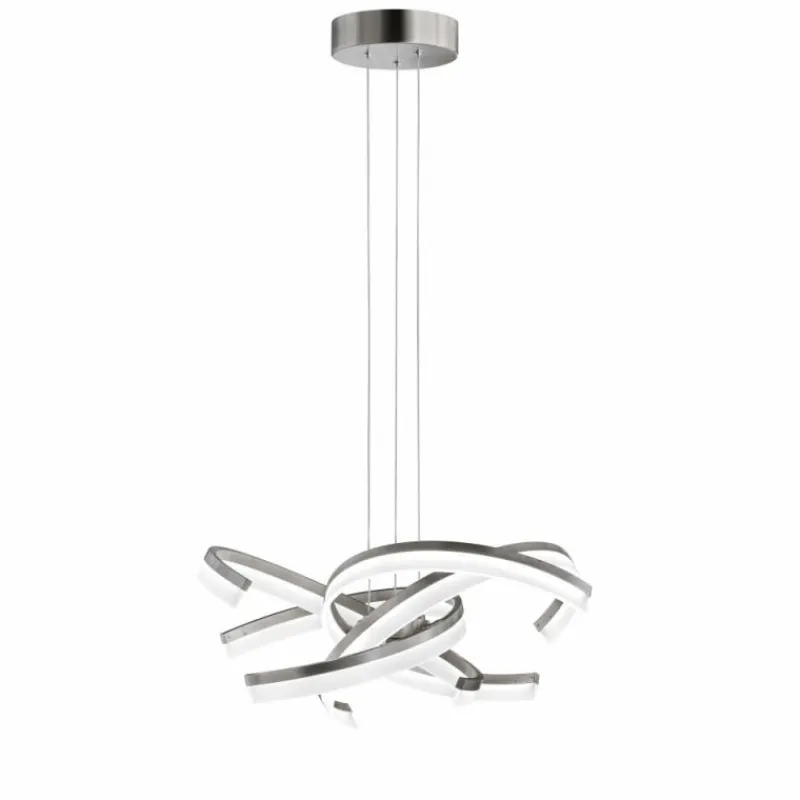 Luminaires Fischer & Honsel Suspension Fischer & Honsel Sund TW LED Nickel mat, 4 lumières* Éclairage Led