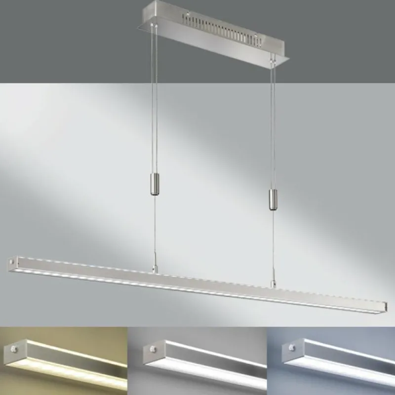 Luminaires Fischer & Honsel Suspension Fischer & Honsel Vitan TW LED Nickel mat, 1 lumière* Suspensions