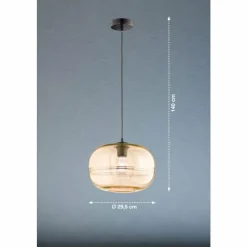 Luminaires Fischer & Honsel Suspension Fischer & Honsel Ink Noir, 1 lumière