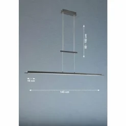 Suspension Verre Fumé-Luminaires Fischer & Honsel Suspension Fischer & Honsel Bill LED Noir, 1 lumière