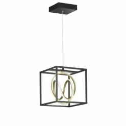 Luminaires Fischer & Honsel Suspension Fischer & Honsel Gisi LED Noir, 1 lumière, Télécommandes* Éclairage Led