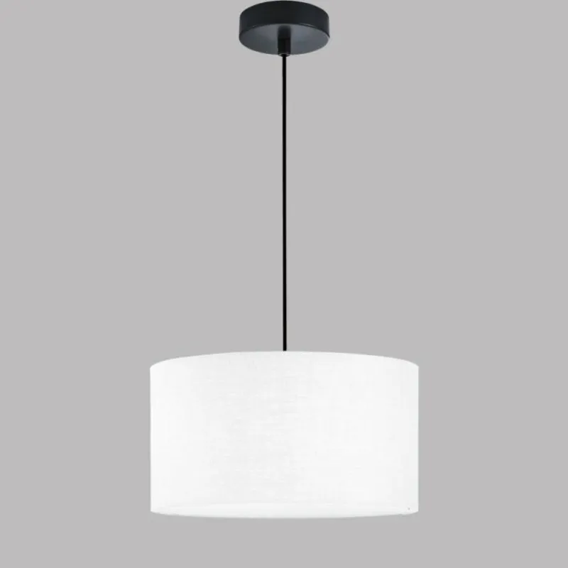 Lampes En Tissu-Luminaires Fischer & Honsel Suspension Fischer & Honsel Teramo Noir, 3 lumières