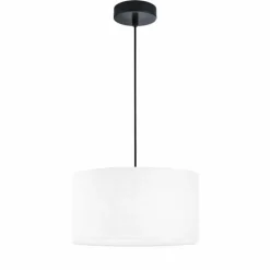 Lampes En Tissu-Luminaires Fischer & Honsel Suspension Fischer & Honsel Teramo Noir, 3 lumières