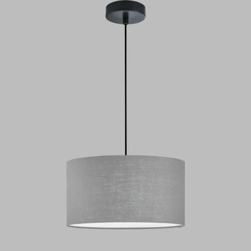 Lampes En Tissu-Luminaires Fischer & Honsel Suspension Fischer & Honsel Teramo Noir, 3 lumières