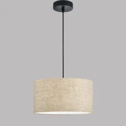 Lampes En Tissu-Luminaires Fischer & Honsel Suspension Fischer & Honsel Teramo Noir, 3 lumières