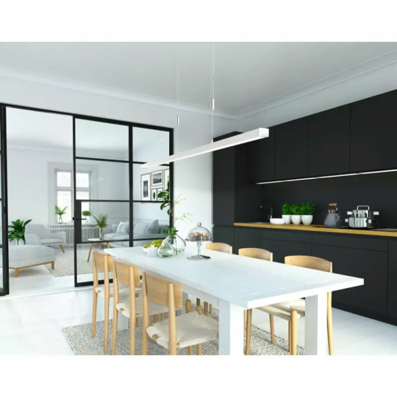 Luminaires Fischer & Honsel Suspension Fischer & Honsel Vito LED Nickel mat, 1 lumière* Suspensions