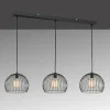 Luminaires Fischer & Honsel Suspension Fischer & Honsel Wire Noir, 3 lumières* Suspensions