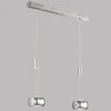 Luminaires Fischer & Honsel Suspension Fischer & Honsel Colette LED Nickel mat, 2 lumières* Suspensions