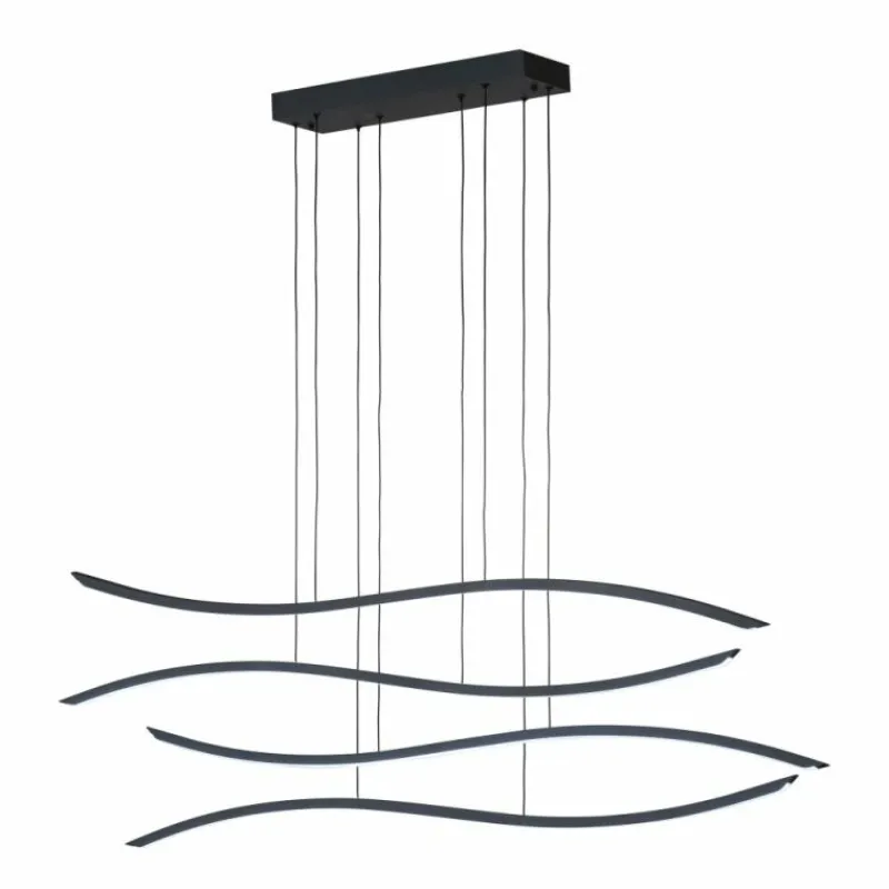 Luminaires Fischer & Honsel Suspension Fischer & Honsel Fisk LED Noir, 1 lumière, Télécommandes* Éclairage Led