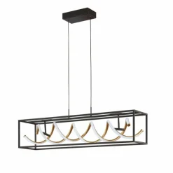 Luminaires Fischer & Honsel Suspension Fischer & Honsel Gian LED Noir, 1 lumière, Télécommandes* Suspensions