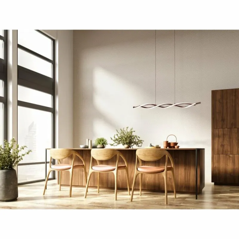 Luminaires Fischer & Honsel Suspension Fischer & Honsel Dreje LED Noir, 1 lumière