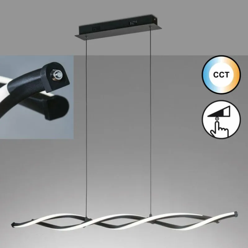 Luminaires Fischer & Honsel Suspension Fischer & Honsel Dreje LED Noir, 1 lumière