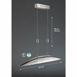 Luminaires Fischer & Honsel Suspension Fischer SHINE LED Nickel mat, 6 lumières