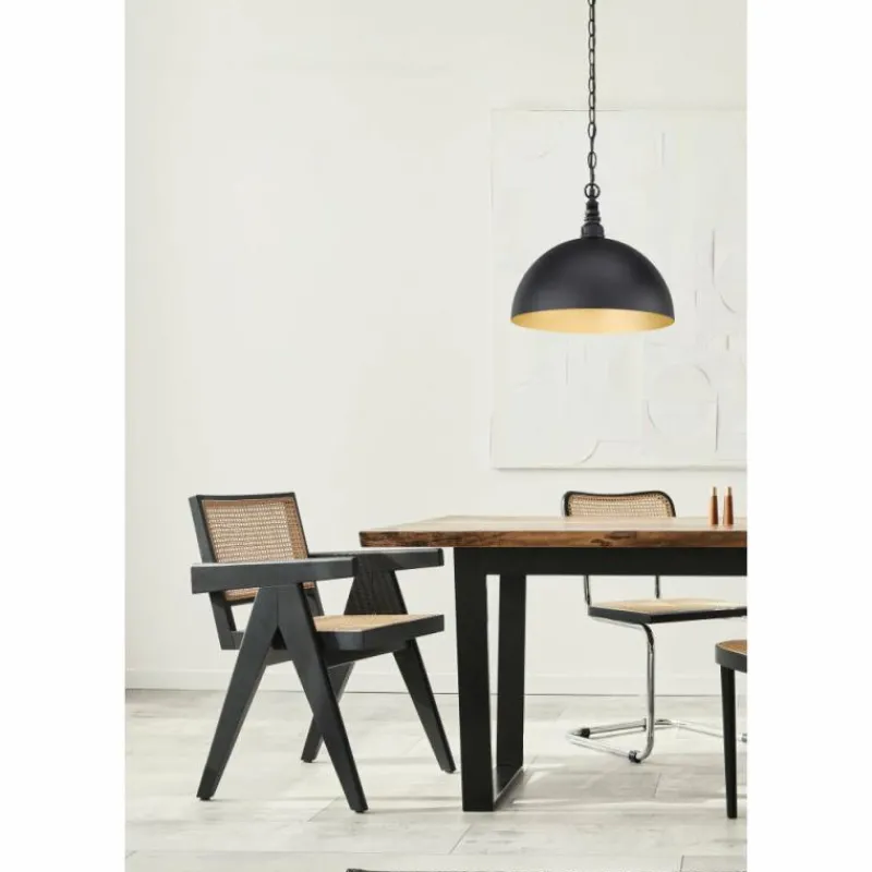 Lampes Dorées-Luminaires Fischer & Honsel Suspension Fischer-Honsel Leitung Noir, 1 lumière