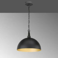 Lampes Dorées-Luminaires Fischer & Honsel Suspension Fischer-Honsel Leitung Noir, 1 lumière