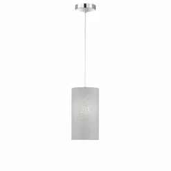 Lampes En Tissu-Luminaires Fischer & Honsel Suspension Fischer-Honsel Thor Chrome, 1 lumière