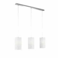Lampes En Tissu-Luminaires Fischer & Honsel Suspension Fischer-Honsel Thor Chrome, 3 lumières
