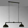 Lampes Dorées-Luminaires Fischer & Honsel Suspension Fischer-Honsel Leitung Noir, 2 lumières