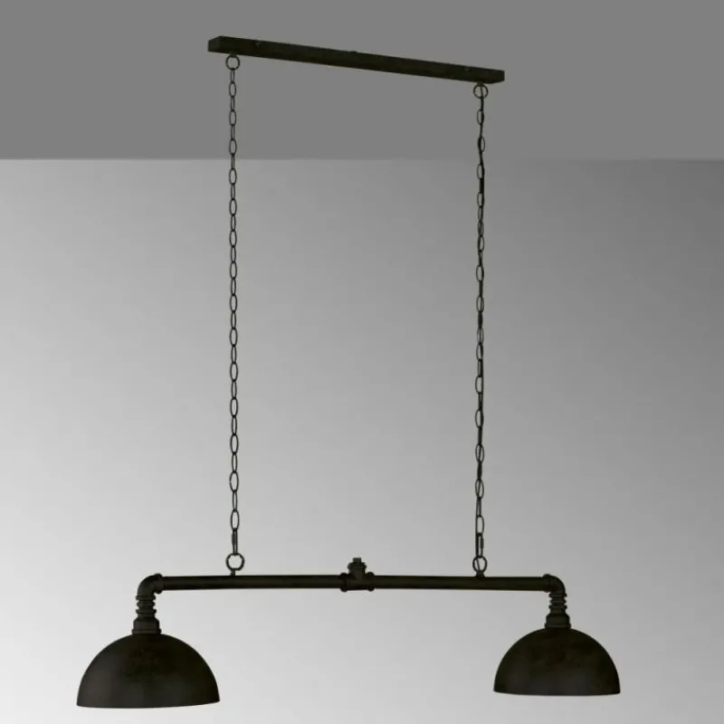 Lampes Dorées-Luminaires Fischer & Honsel Suspension Fischer-Honsel Leitung Noir, 2 lumières