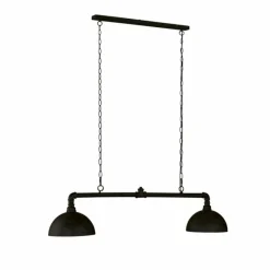 Lampes Dorées-Luminaires Fischer & Honsel Suspension Fischer-Honsel Leitung Noir, 2 lumières