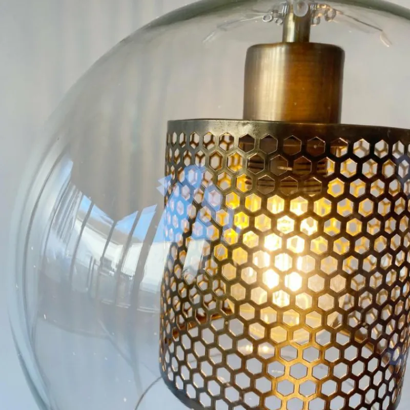 Luminaires Fischer & Honsel Suspension Fischer-Honsel Jura Bronze, 1 lumière