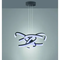 Luminaires Fischer & Honsel Suspension Fischer-Honsel Sund TW LED Noir, 4 lumières* Éclairage Led