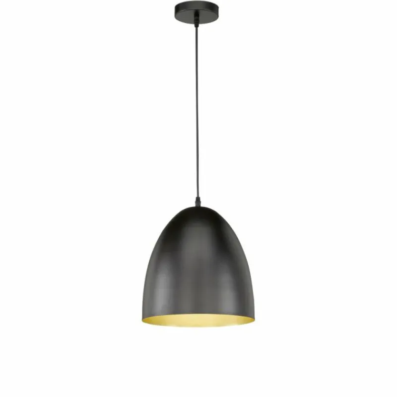 Lampes Dorées-Luminaires Fischer & Honsel Suspension Fischer-Honsel Mylon Noir, 1 lumière