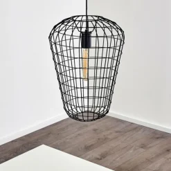 Lampes Vintages & Rétros-hofstein Suspension Flambeau Noir, 1 lumière