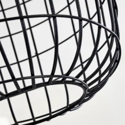 Lampes Vintages & Rétros-hofstein Suspension Flambeau Noir, 1 lumière