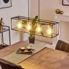 Lampes Vintages & Rétros-hofstein Suspension Flambeau Noir, 4 lumières