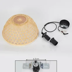 Style Boho-Chic-hofstein Suspension Flansum Noir, 1 lumière