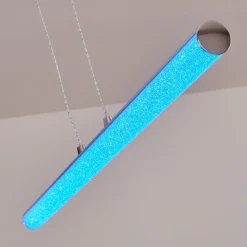 hofstein Suspension Flaut LED Chrome, 1 lumière, Télécommandes, Changeur de couleurs* Suspensions